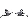 Шифтер/Тормозная ручка SHIMANO ACERA, EF65, ЛЕВ/ПР, 3X8СК, ТРОС+ОПЛЕТКА, ЦВ. СЕРЕБРИСТЫЙ ESTEF65P8A3S